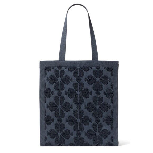 New Kate Spade Brooke Terry Carryall Large Tote Blazer Blue - Picture 2 of 5